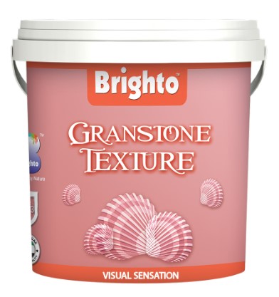 Brighto Granstone Exterior Textured Paint – Stone Effect Decorative Finish for Long Lasting Weather Resistant Exterior Walls